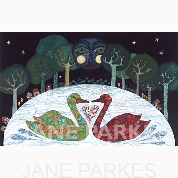 Jane Parkes Art - swans