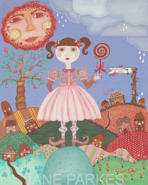 Jane Parkes Art - Lollypop-Land